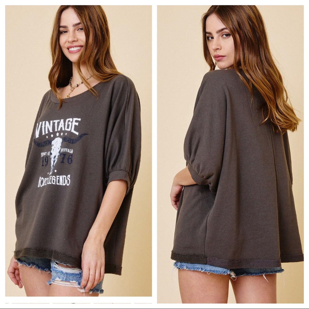✨RESTOCK✨Boho Print French Terry Sweatshirt - Picture 2 of 4